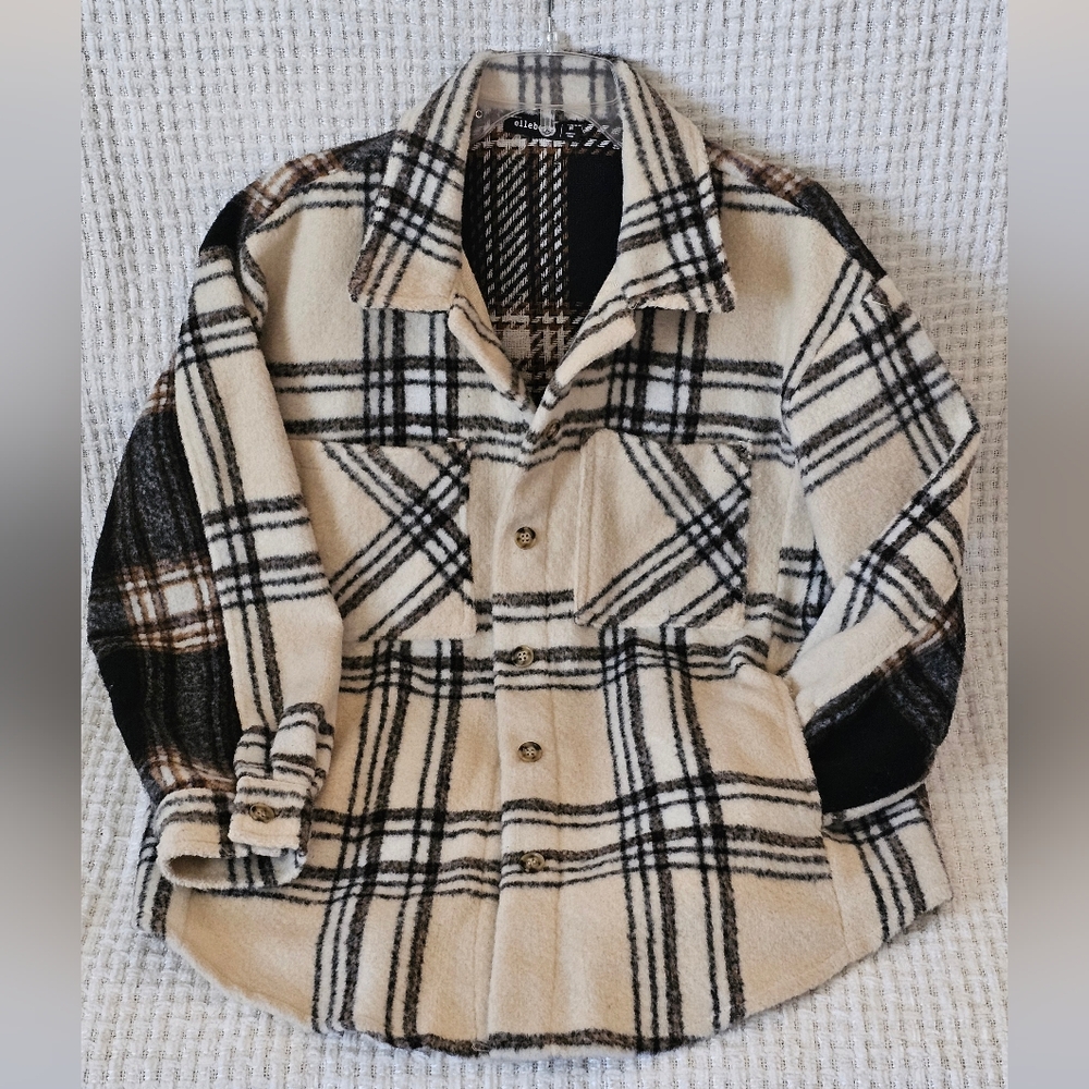 Women's Boutique Plaid Flannel Shacket
